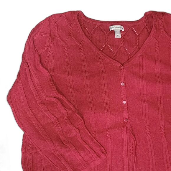 Croft & Barrow Cardigan - Size 2X - Picture 2 of 9